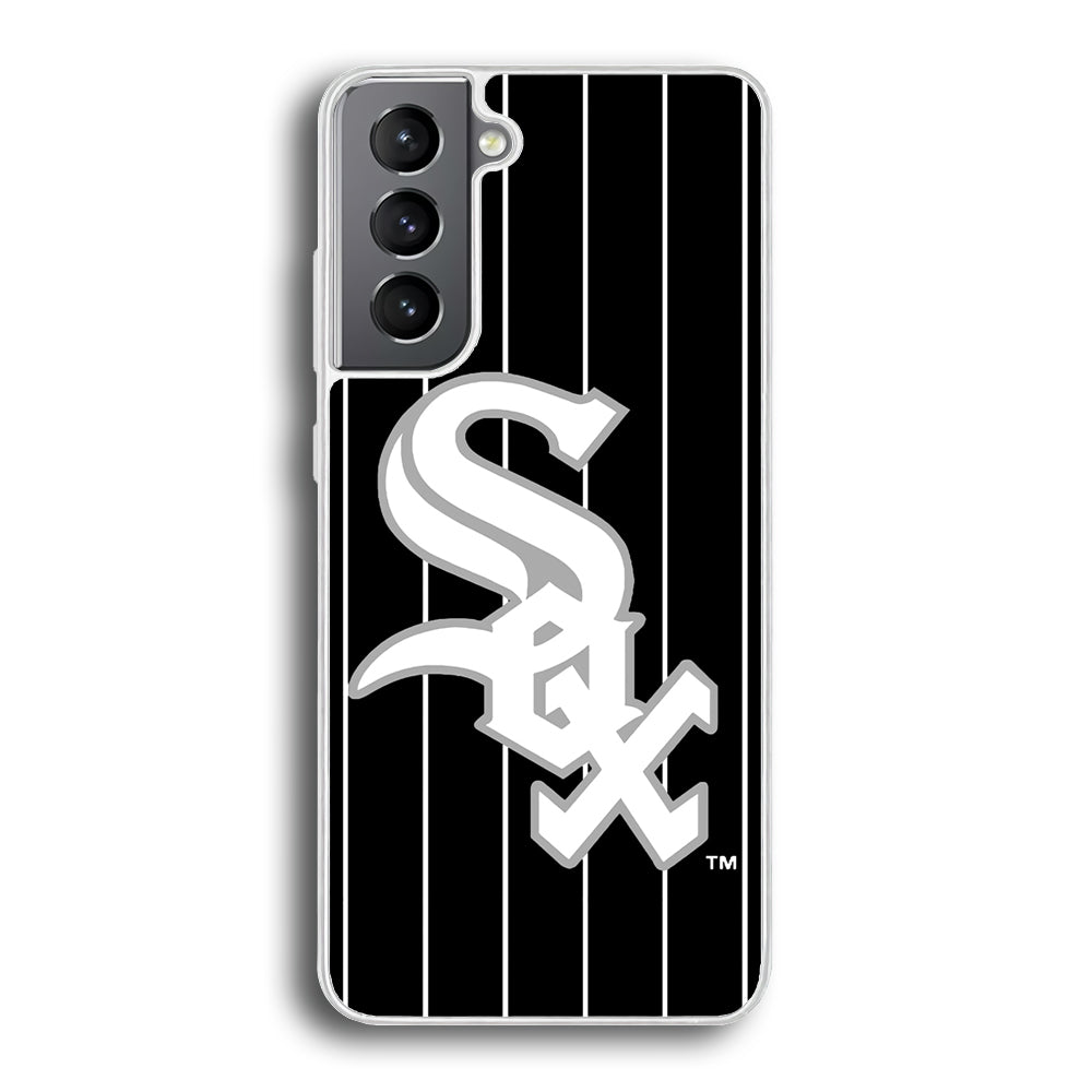 Baseball Chicago White Sox MLB 002 Samsung Galaxy S21 Plus Case-Phone Case-Rubber White (2D Case)-Altracase