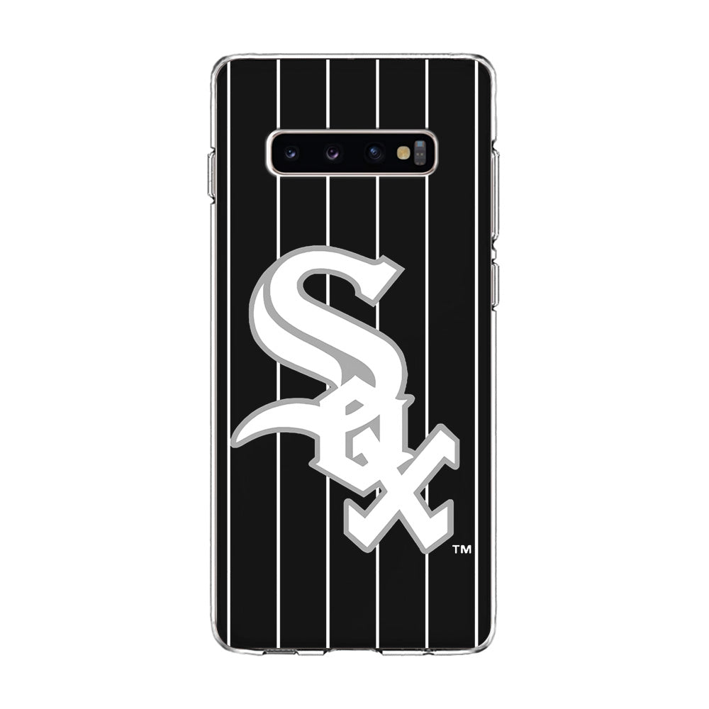 Baseball Chicago White Sox MLB 002 Samsung Galaxy S10 Case-Phone Case-Rubber White (2D Case)-Altracase