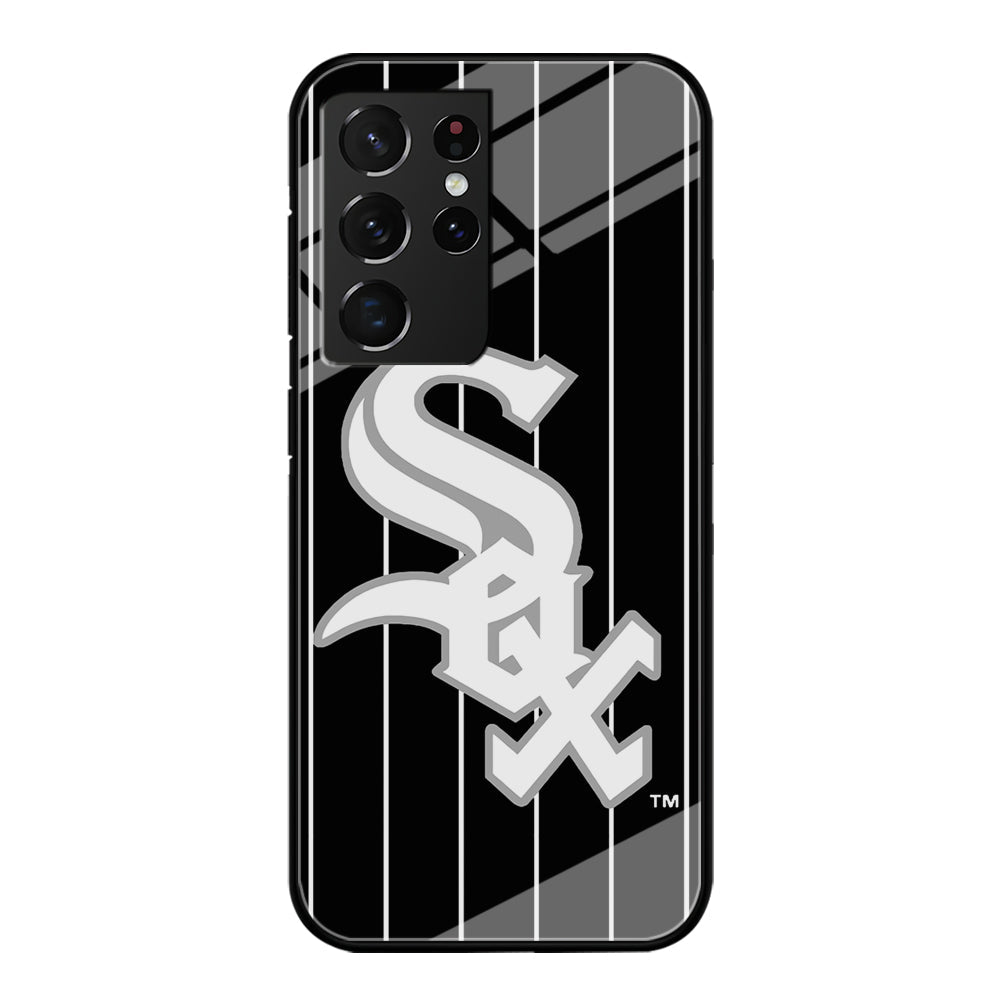 Baseball Chicago White Sox MLB 002 Samsung Galaxy S22 Ultra Case-Phone Case-Tempered Glass Case-Altracase