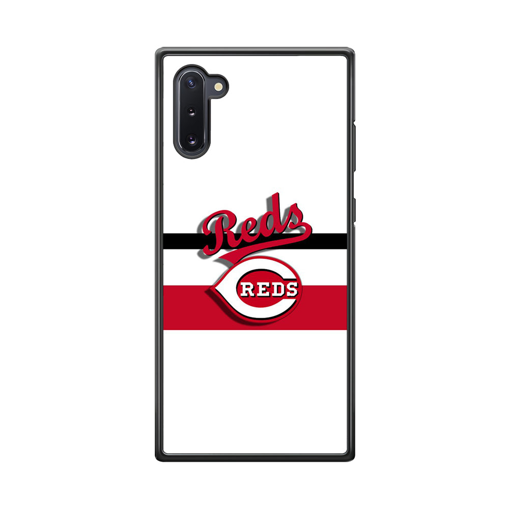 Baseball Cincinnati Reds MLB 001 Samsung Galaxy Note 10 Case-Phone Case-Rubber Black (2D Case)-Altracase