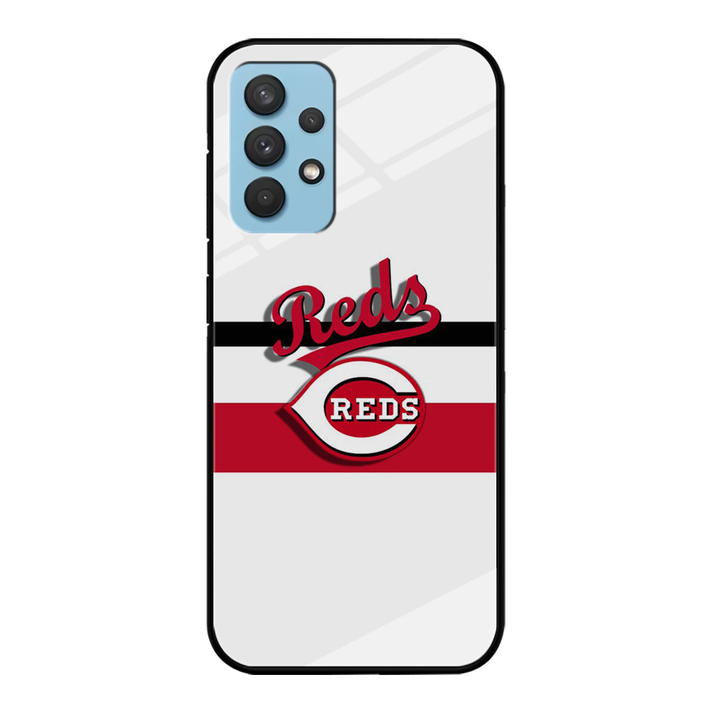 Baseball Cincinnati Reds MLB 001 Samsung Galaxy A32 Case-Phone Case-Tempered Glass Case-Altracase