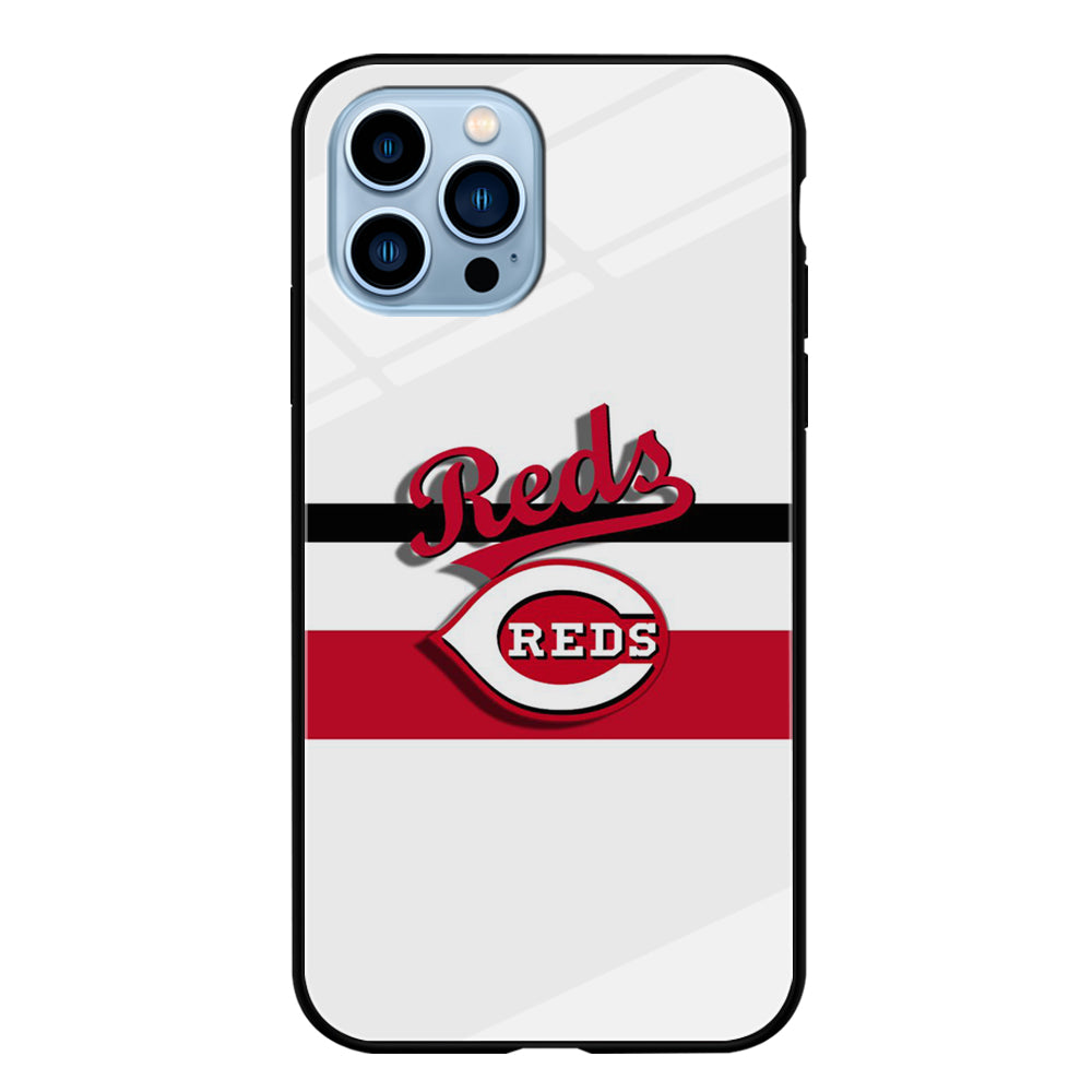 Baseball Cincinnati Reds MLB 001 iPhone 14 Pro Max Case-Phone Case-Tempered Glass Case-Altracase