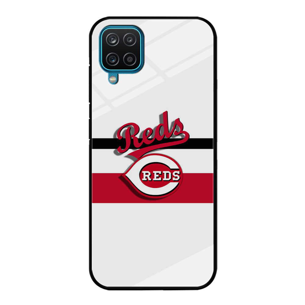 Baseball Cincinnati Reds MLB 001 Samsung Galaxy A12 Case-Phone Case-Tempered Glass Case-Altracase
