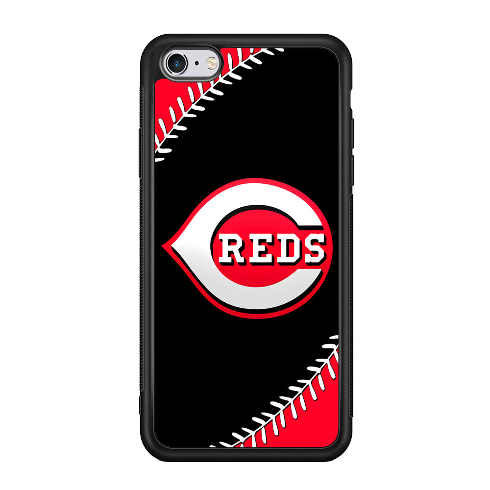 Baseball Cincinnati Reds MLB 002 iPhone 6 Plus | 6s Plus Case-Phone Case-Rubber Black (2D Case)-Altracase