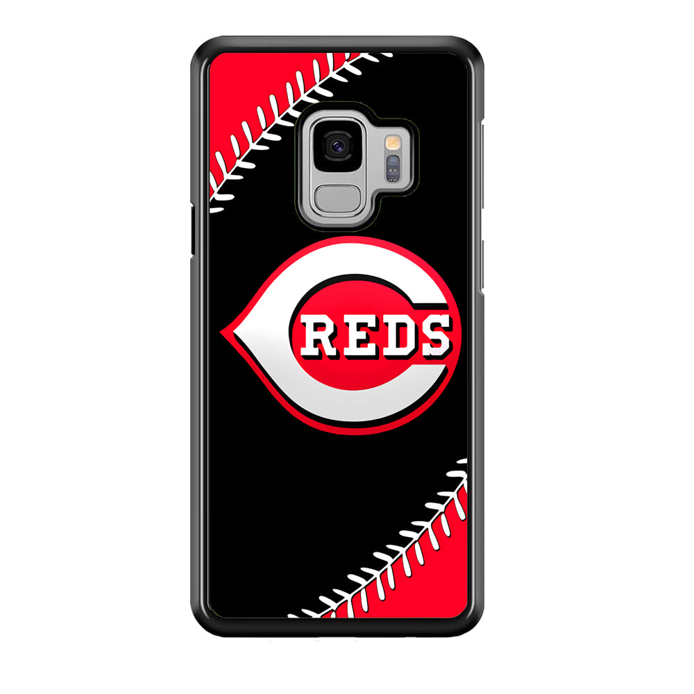 Baseball Cincinnati Reds MLB 002 Samsung Galaxy S9 Case-Phone Case-Rubber Black (2D Case)-Altracase