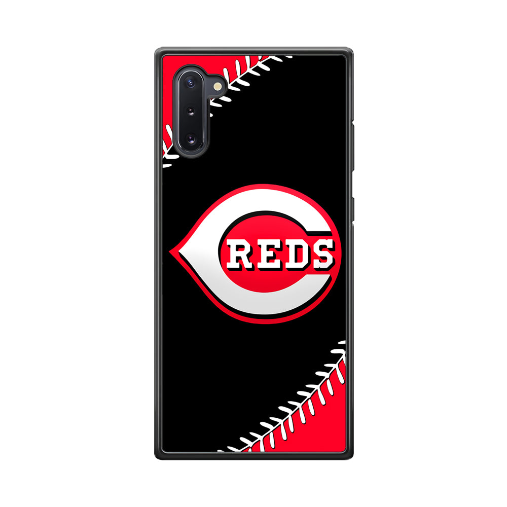 Baseball Cincinnati Reds MLB 002 Samsung Galaxy Note 10 Case-Phone Case-Rubber Black (2D Case)-Altracase