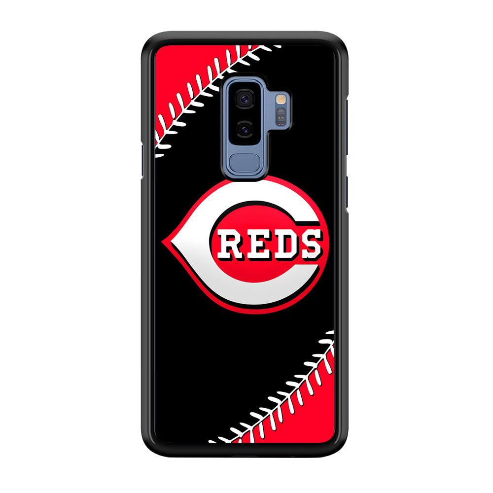 Baseball Cincinnati Reds MLB 002 Samsung Galaxy S9 Plus Case-Phone Case-Rubber Black (2D Case)-Altracase