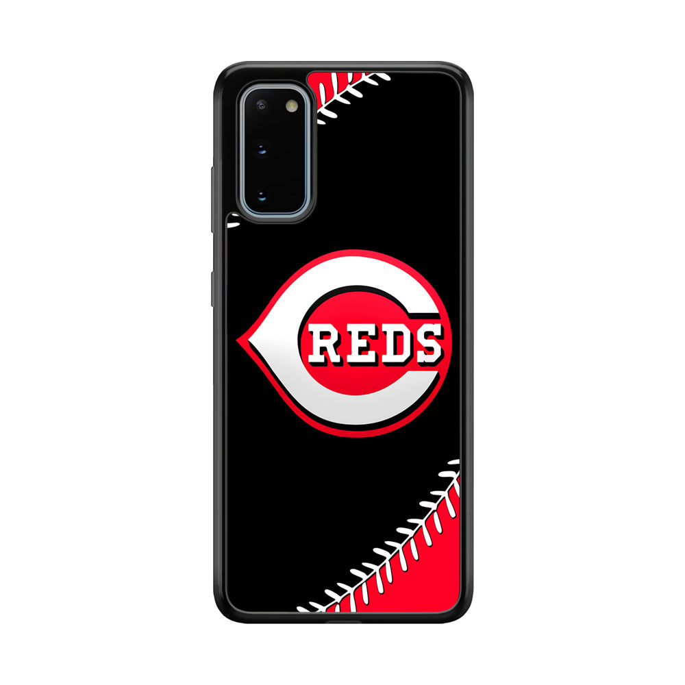 Baseball Cincinnati Reds MLB 002 Samsung Galaxy S20 Case-Phone Case-Rubber Black (2D Case)-Altracase