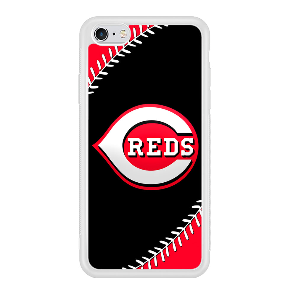 Baseball Cincinnati Reds MLB 002 iPhone 6 Plus | 6s Plus Case-Phone Case-Rubber White (2D Case)-Altracase