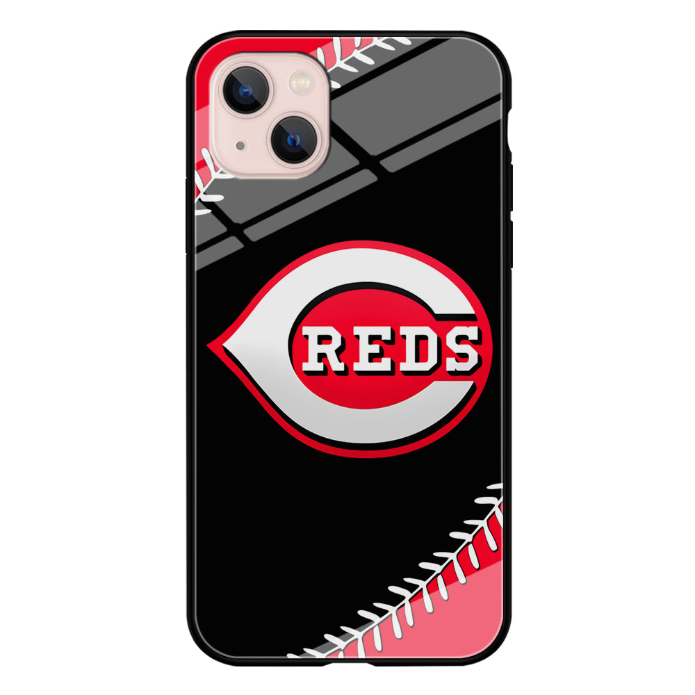 Baseball Cincinnati Reds MLB 002 iPhone 15 Plus Case-Phone Case-Tempered Glass Case-Altracase