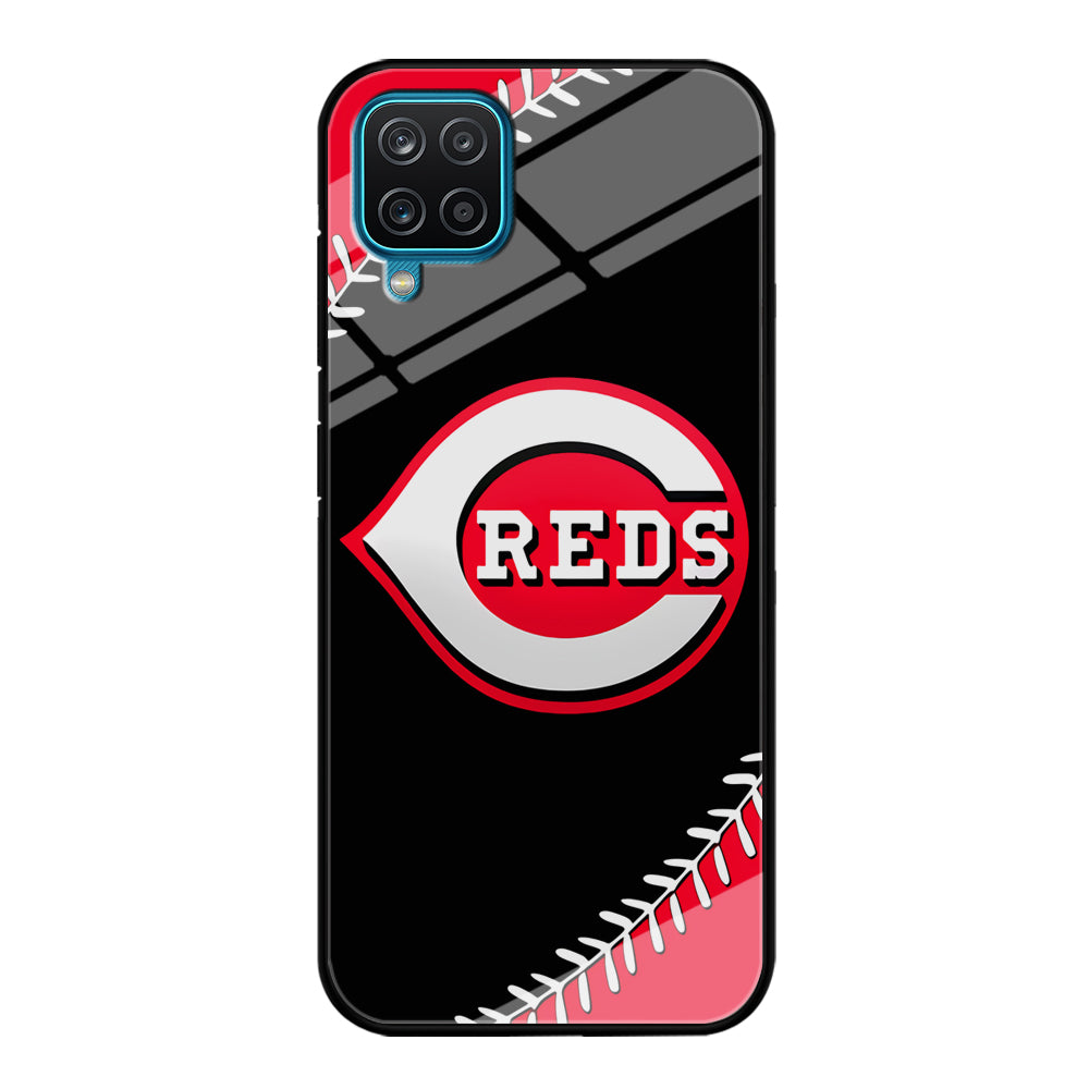 Baseball Cincinnati Reds MLB 002 Samsung Galaxy A12 Case-Phone Case-Tempered Glass Case-Altracase