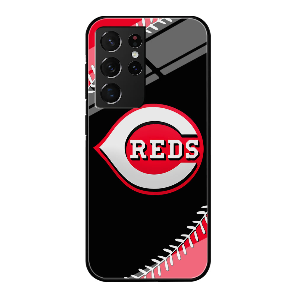 Baseball Cincinnati Reds MLB 002 Samsung Galaxy S24 Ultra Case-Phone Case-Tempered Glass Case-Altracase