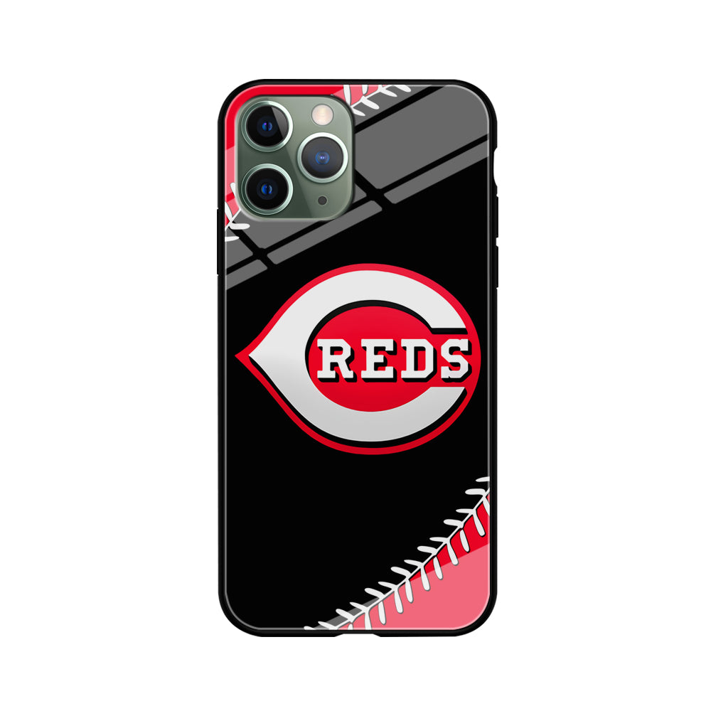 Baseball Cincinnati Reds MLB 002 iPhone 11 Pro Max Case-Phone Case-Tempered Glass Case-Altracase
