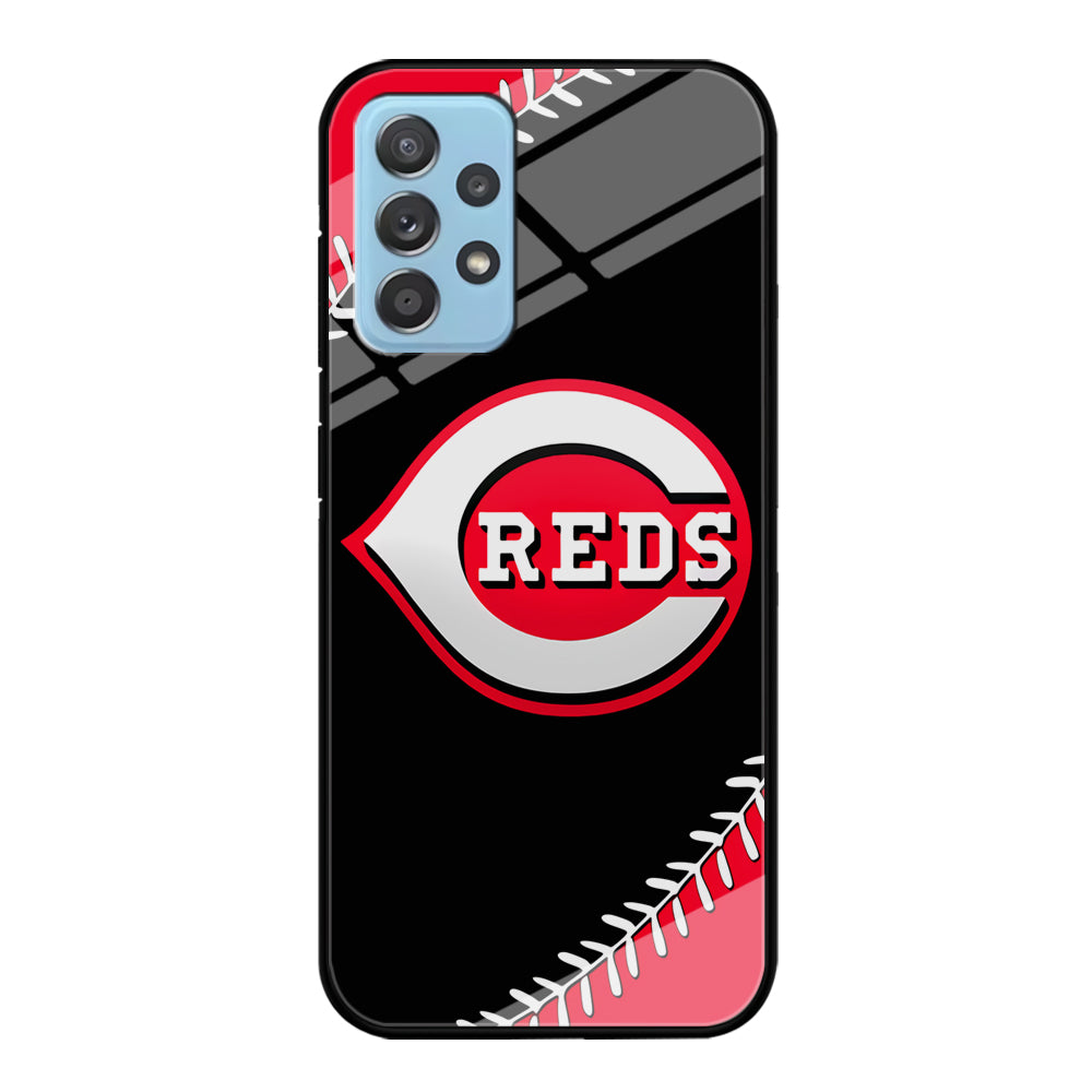 Baseball Cincinnati Reds MLB 002 Samsung Galaxy A72 Case-Phone Case-Tempered Glass Case-Altracase