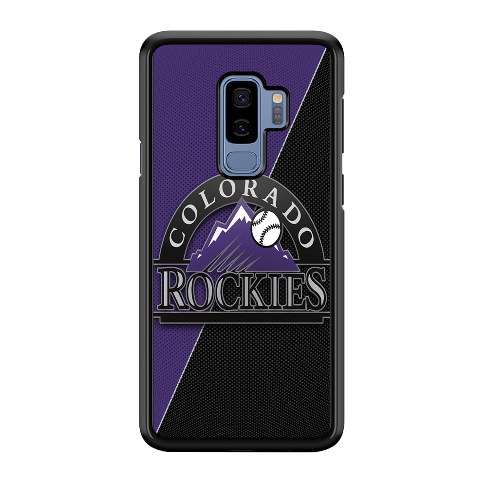 Baseball Colorado Rockies MLB 001 Samsung Galaxy S9 Plus Case-Phone Case-Rubber Black (2D Case)-Altracase
