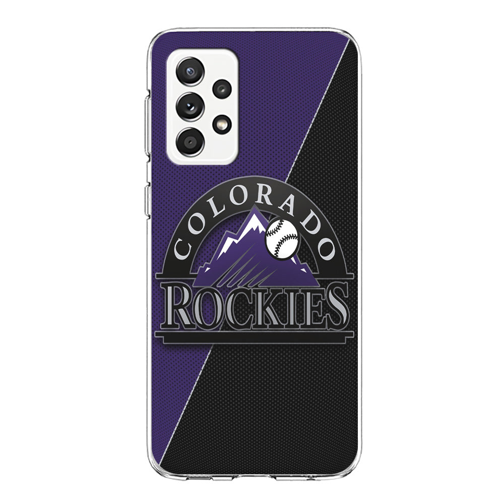 Baseball Colorado Rockies MLB 001 Samsung Galaxy A72 Case-Phone Case-Clear Soft Case-Altracase