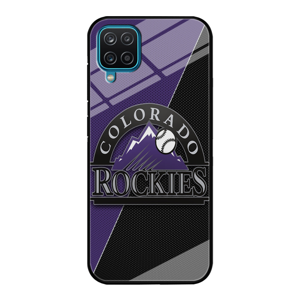 Baseball Colorado Rockies MLB 001 Samsung Galaxy A12 Case-Phone Case-Tempered Glass Case-Altracase
