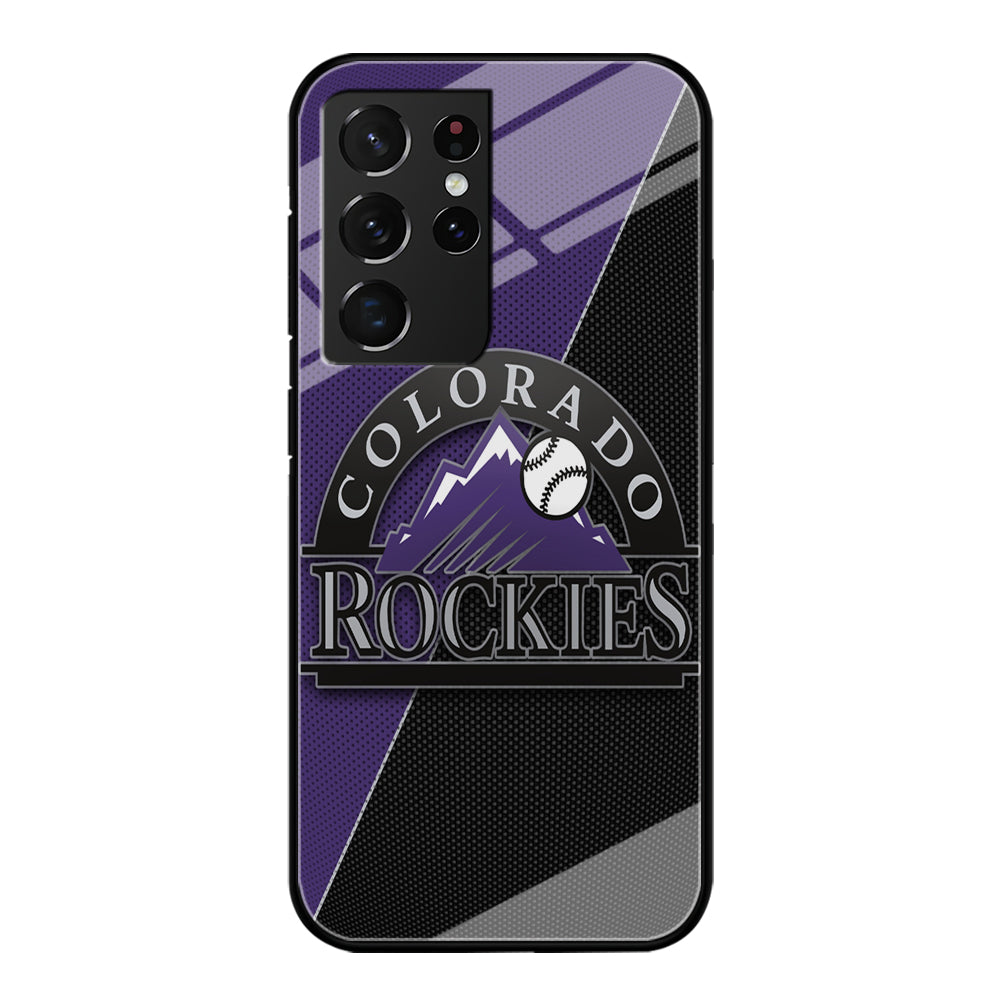Baseball Colorado Rockies MLB 001 Samsung Galaxy S24 Ultra Case-Phone Case-Tempered Glass Case-Altracase
