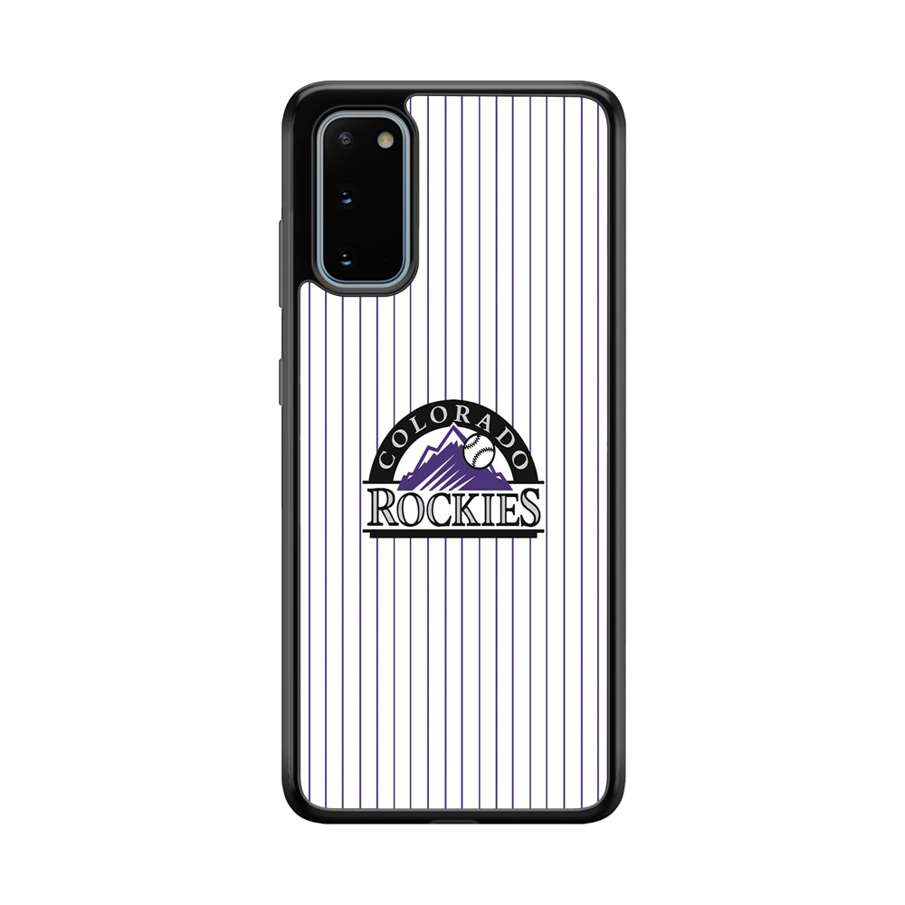 Baseball Colorado Rockies MLB 002 Samsung Galaxy S20 Case-Phone Case-Tempered Glass Case-Altracase