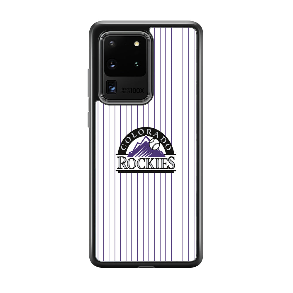Baseball Colorado Rockies MLB 002 Samsung Galaxy S20 Ultra Case-Phone Case-Tempered Glass Case-Altracase