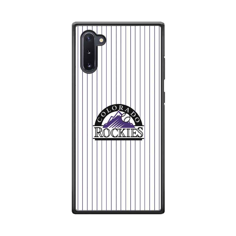 Baseball Colorado Rockies MLB 002 Samsung Galaxy Note 10 Case-Phone Case-Rubber Black (2D Case)-Altracase