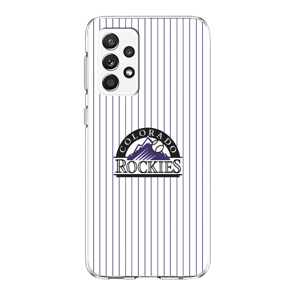 Baseball Colorado Rockies MLB 002 Samsung Galaxy A72 Case-Phone Case-Clear Soft Case-Altracase