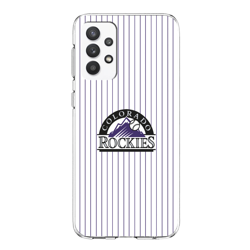 Baseball Colorado Rockies MLB 002 Samsung Galaxy A32 Case-Phone Case-Clear Soft Case-Altracase