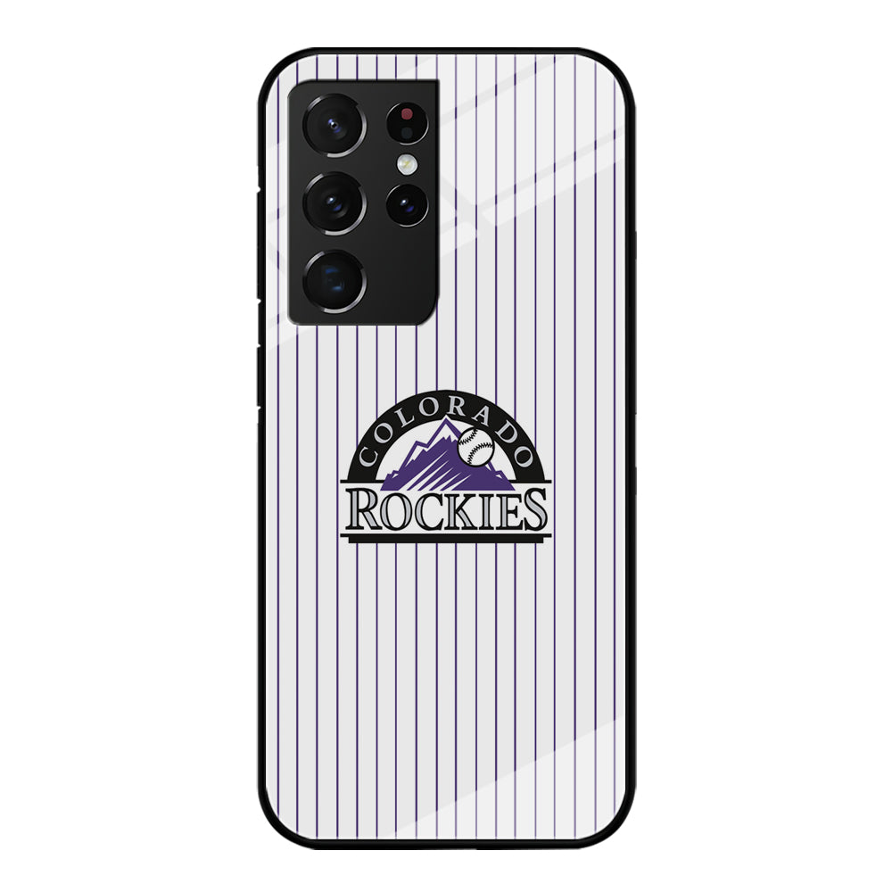 Baseball Colorado Rockies MLB 002 Samsung Galaxy S24 Ultra Case-Phone Case-Tempered Glass Case-Altracase