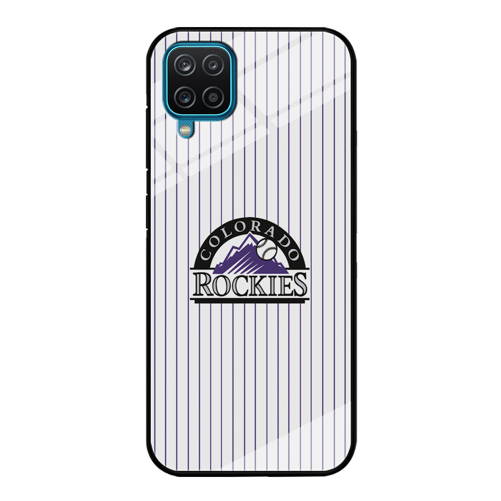 Baseball Colorado Rockies MLB 002 Samsung Galaxy A12 Case-Phone Case-Tempered Glass Case-Altracase