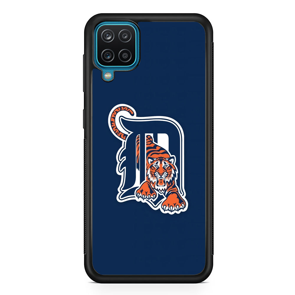 Baseball Detroit Tigers MLB 001 Samsung Galaxy A12 Case-Phone Case-Rubber Black (2D Case)-Altracase