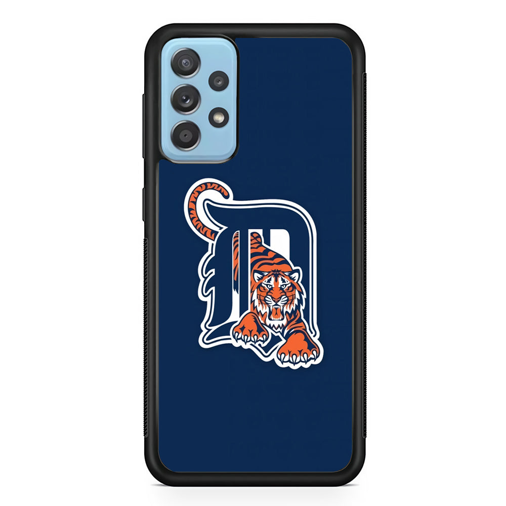 Baseball Detroit Tigers MLB 001 Samsung Galaxy A72 Case-Phone Case-Rubber Black (2D Case)-Altracase