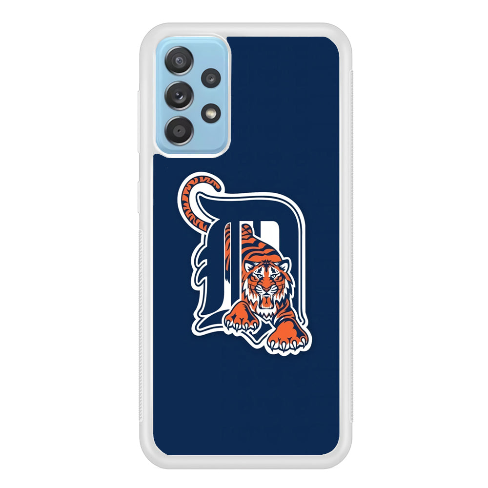 Baseball Detroit Tigers MLB 001 Samsung Galaxy A72 Case-Phone Case-Rubber White (2D Case)-Altracase