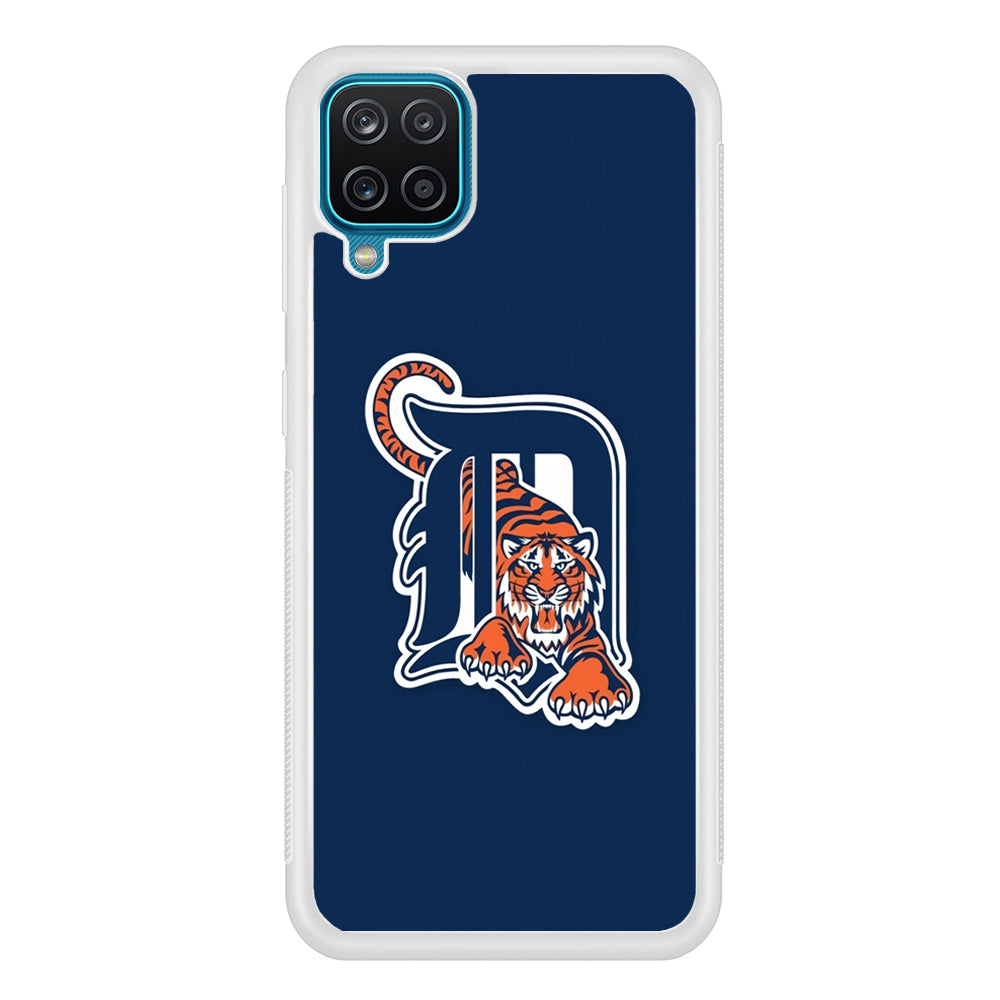 Baseball Detroit Tigers MLB 001 Samsung Galaxy A12 Case-Phone Case-Rubber White (2D Case)-Altracase