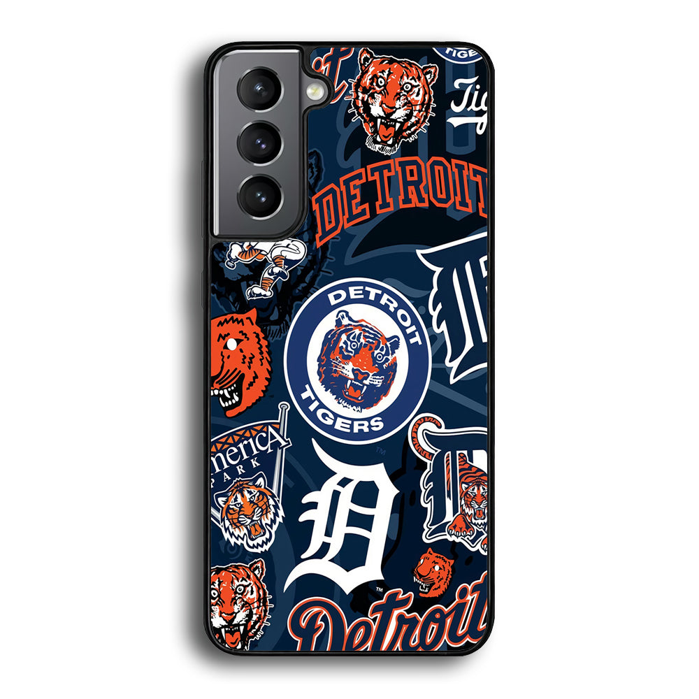 Baseball Detroit Tigers MLB 002 Samsung Galaxy S21 Plus Case-Phone Case-Rubber Black (2D Case)-Altracase