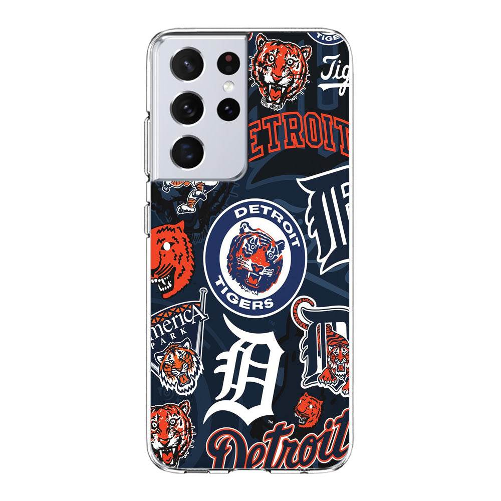 Baseball Detroit Tigers MLB 002 Samsung Galaxy S24 Ultra Case-Phone Case-Clear Soft Case-Altracase