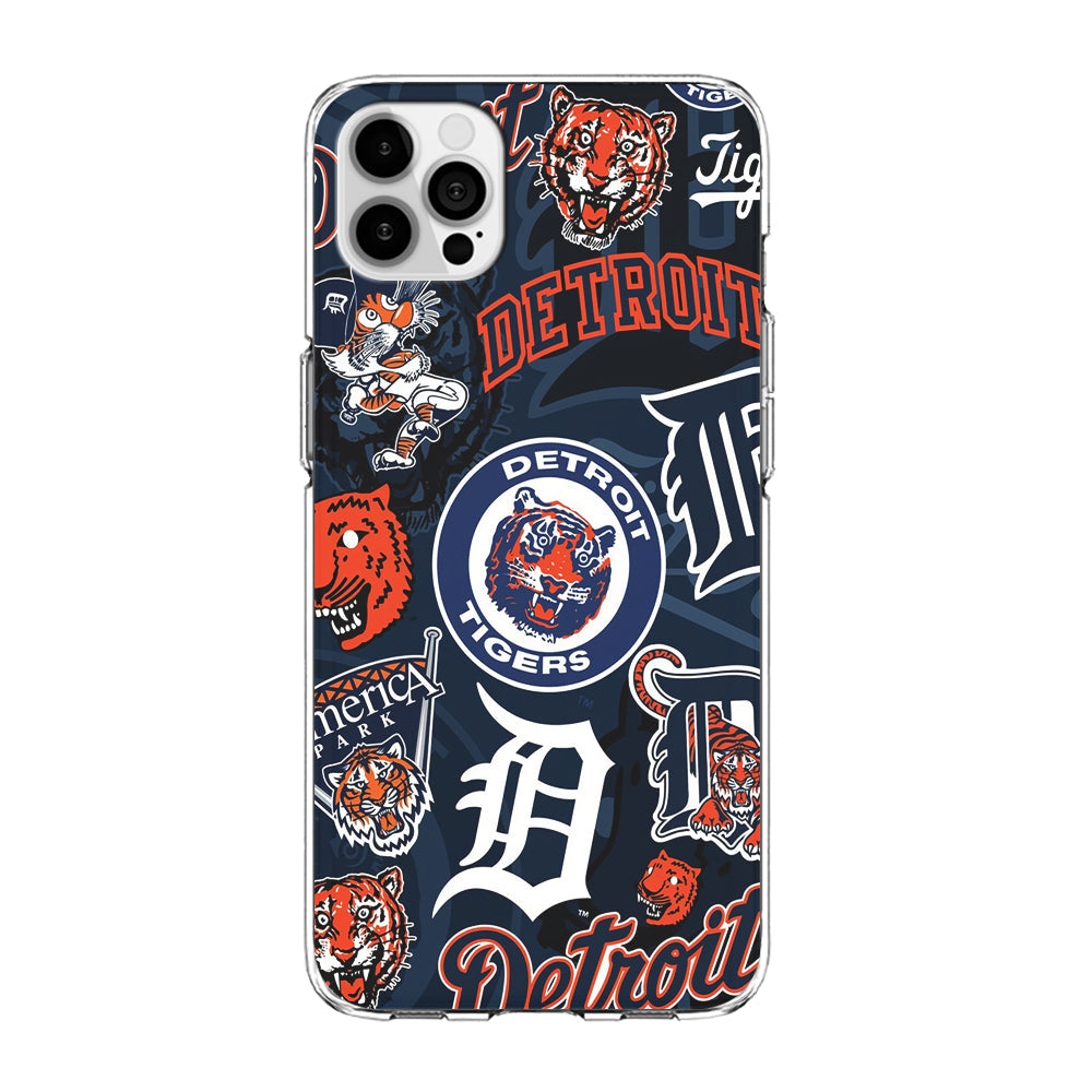 Baseball Detroit Tigers MLB 002 iPhone 14 Pro Case-Phone Case-Clear Soft Case-Altracase