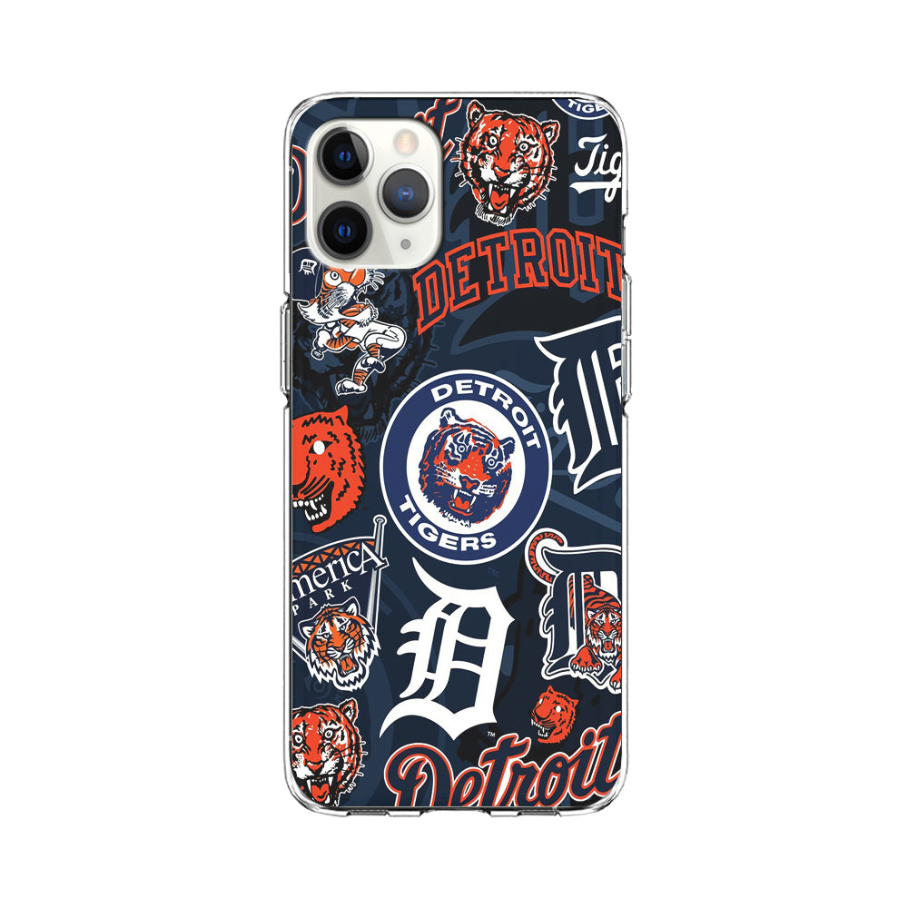 Baseball Detroit Tigers MLB 002 iPhone 11 Pro Case-Phone Case-Clear Soft Case-Altracase