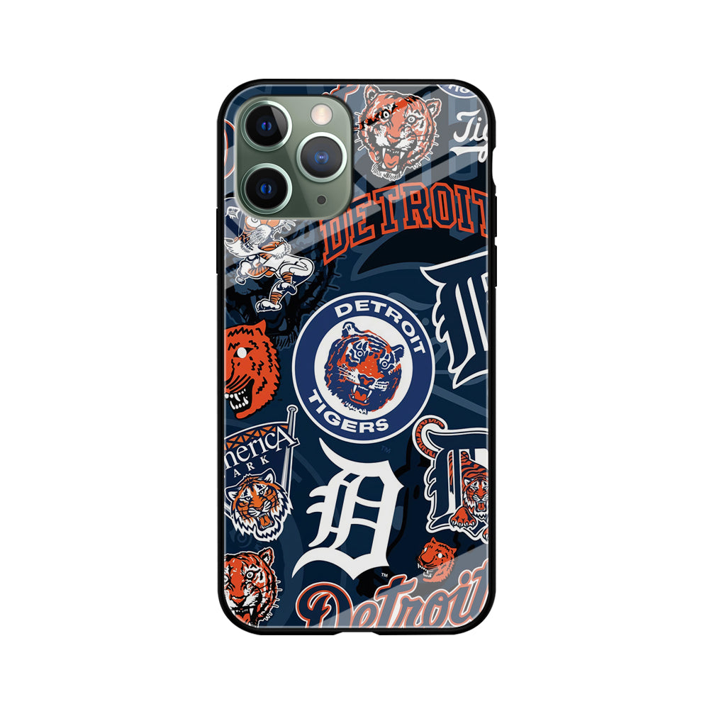 Baseball Detroit Tigers MLB 002 iPhone 11 Pro Case-Phone Case-Tempered Glass Case-Altracase