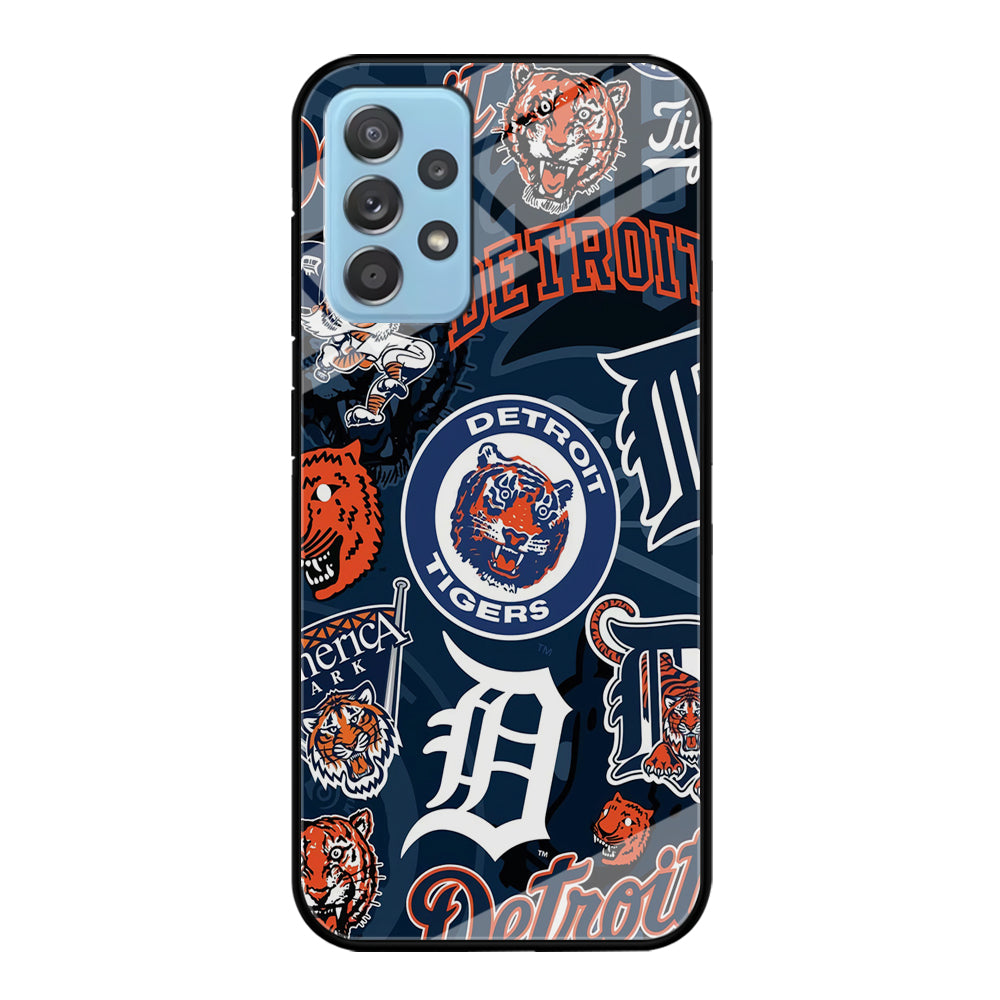Baseball Detroit Tigers MLB 002 Samsung Galaxy A72 Case-Phone Case-Tempered Glass Case-Altracase