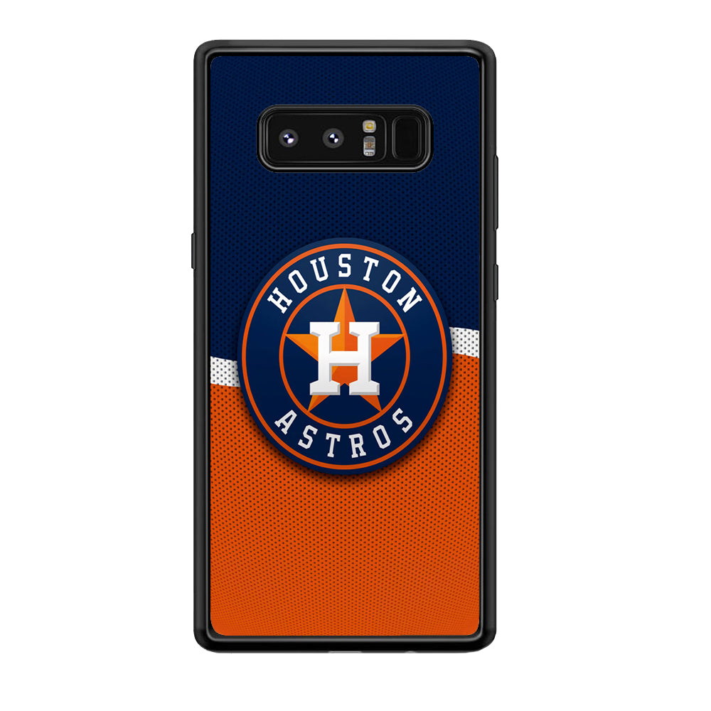Baseball Houston Astros MLB 001 Samsung Galaxy Note 8 Case-Phone Case-Rubber Black (2D Case)-Altracase