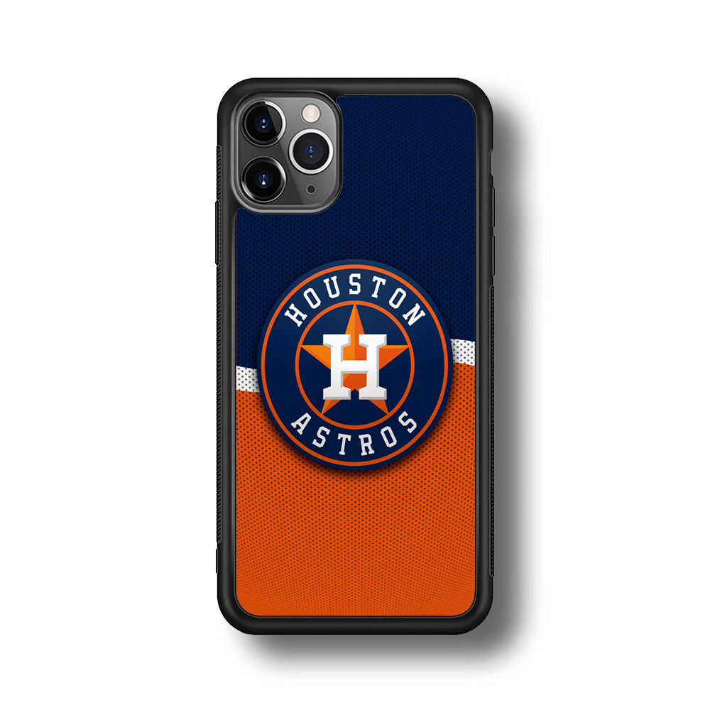 Baseball Houston Astros MLB 001 iPhone 11 Pro Case-Phone Case-Rubber Black (2D Case)-Altracase