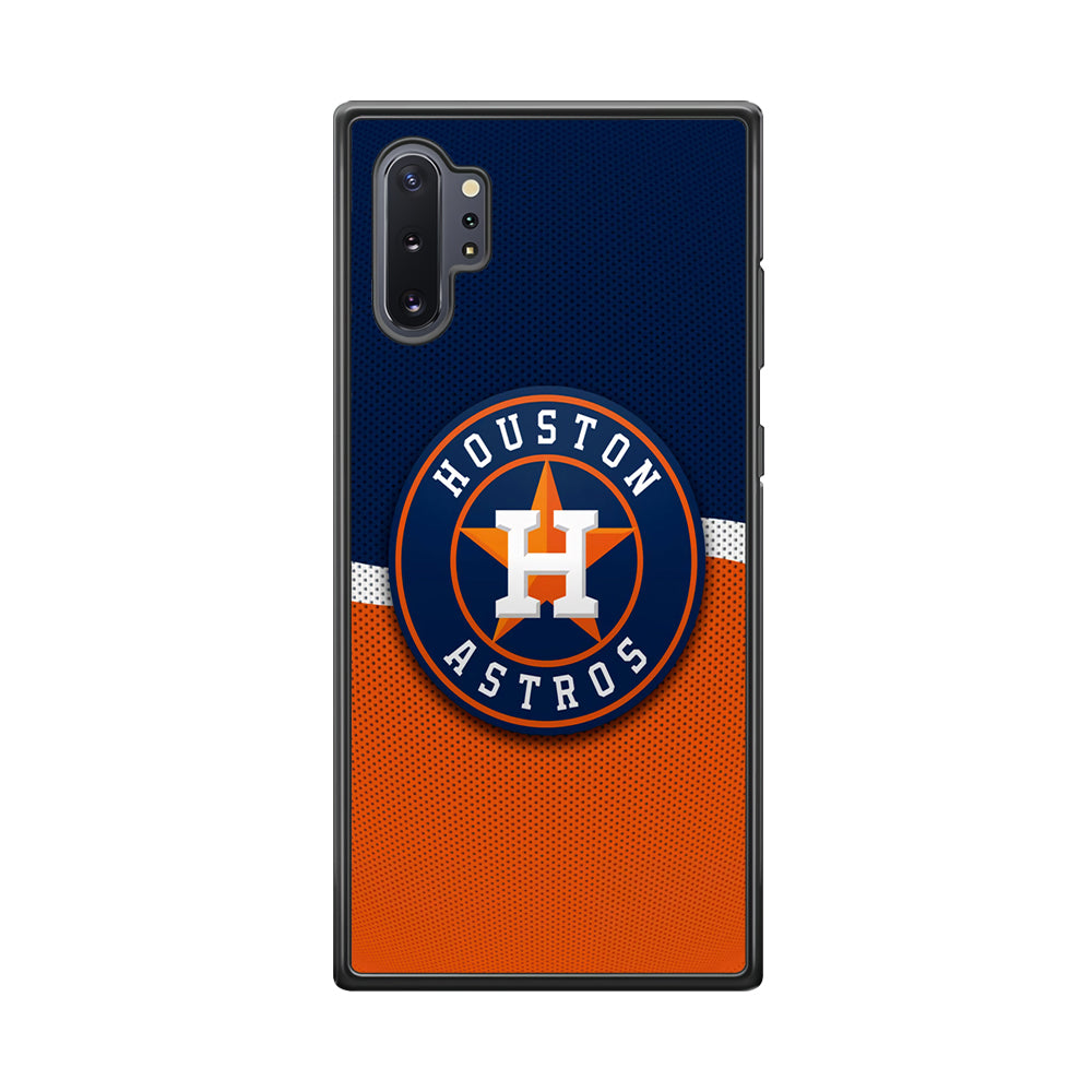 Baseball Houston Astros MLB 001 Samsung Galaxy Note 10 Plus Case-Phone Case-Rubber Black (2D Case)-Altracase