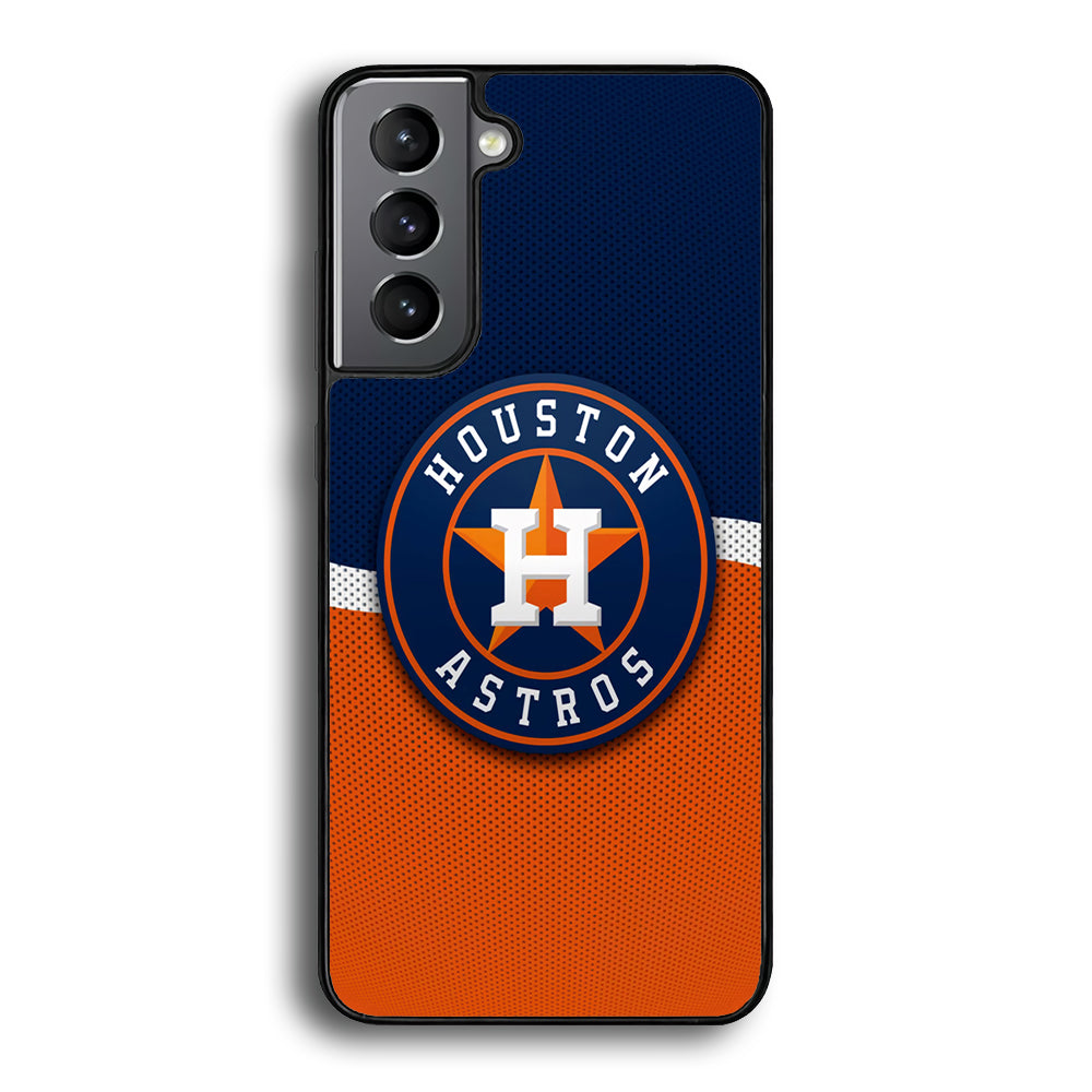 Baseball Houston Astros MLB 001 Samsung Galaxy S21 Plus Case-Phone Case-Rubber Black (2D Case)-Altracase