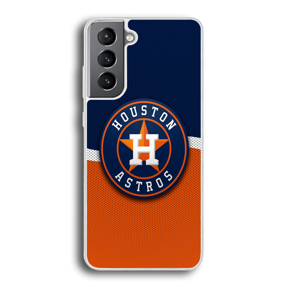 Baseball Houston Astros MLB 001 Samsung Galaxy S21 Plus Case-Phone Case-Rubber White (2D Case)-Altracase