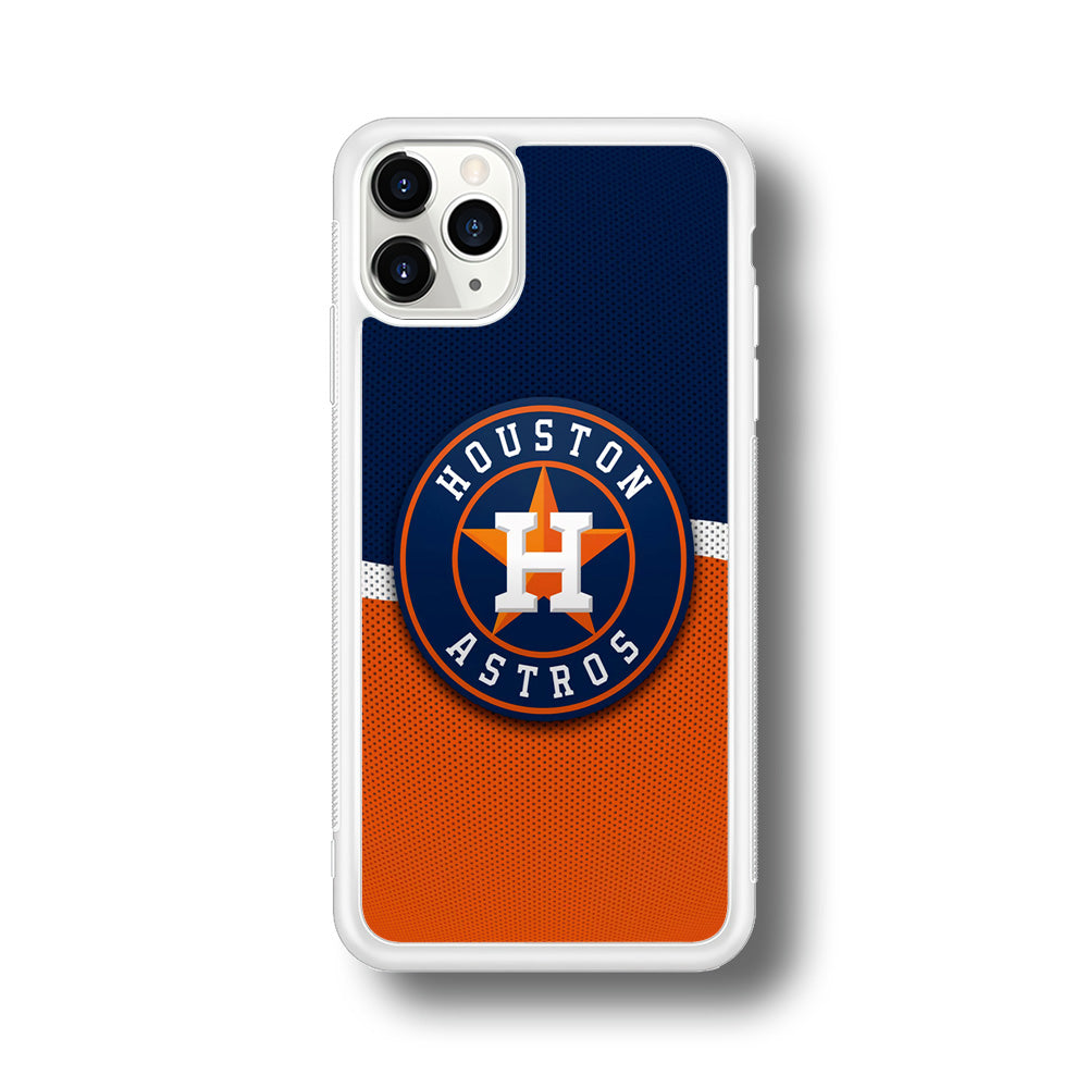 Baseball Houston Astros MLB 001 iPhone 11 Pro Case-Phone Case-Rubber White (2D Case)-Altracase