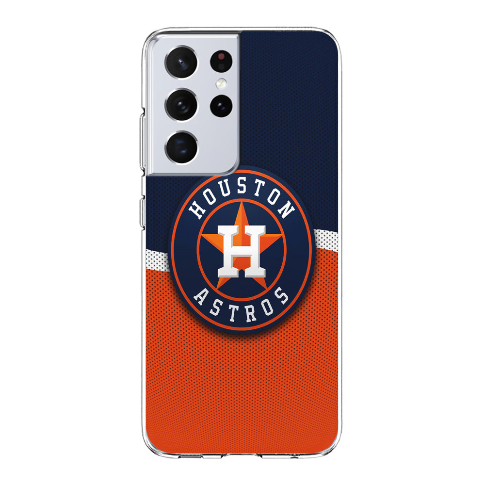 Baseball Houston Astros MLB 001 Samsung Galaxy S21 Ultra Case-Phone Case-Clear Soft Case-Altracase
