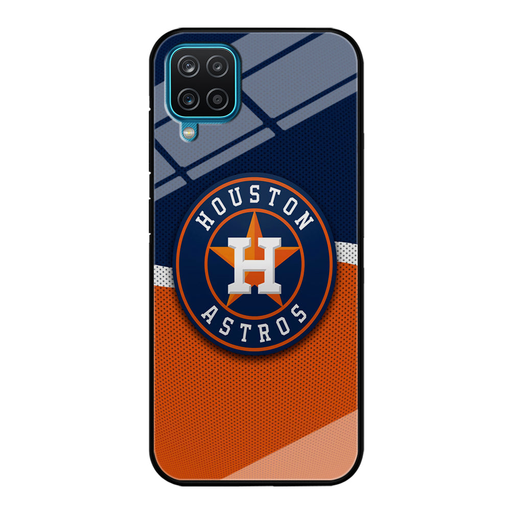 Baseball Houston Astros MLB 001 Samsung Galaxy A12 Case-Phone Case-Tempered Glass Case-Altracase