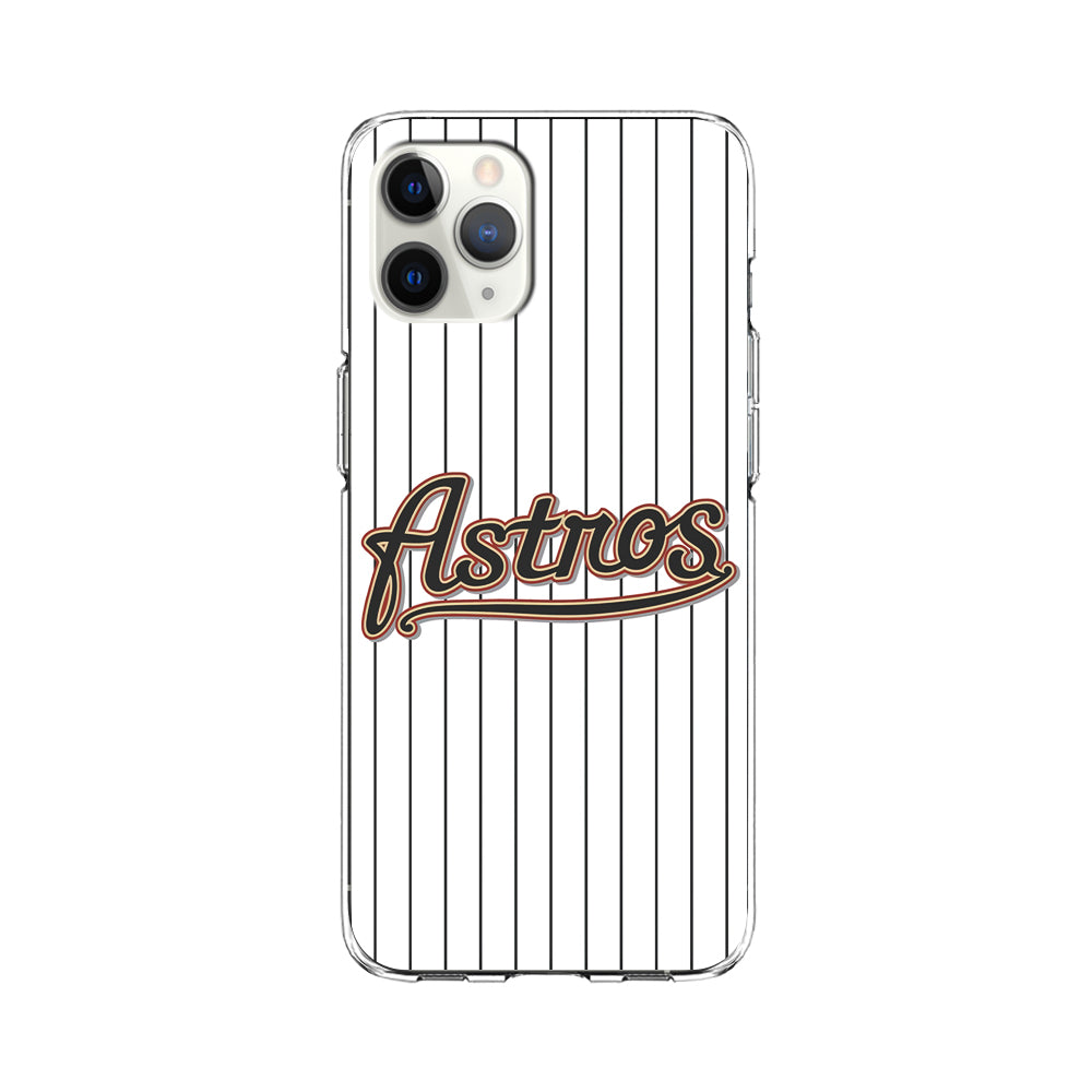 Baseball Houston Astros MLB 002 iPhone 11 Pro Case-Phone Case-Clear Soft Case-Altracase