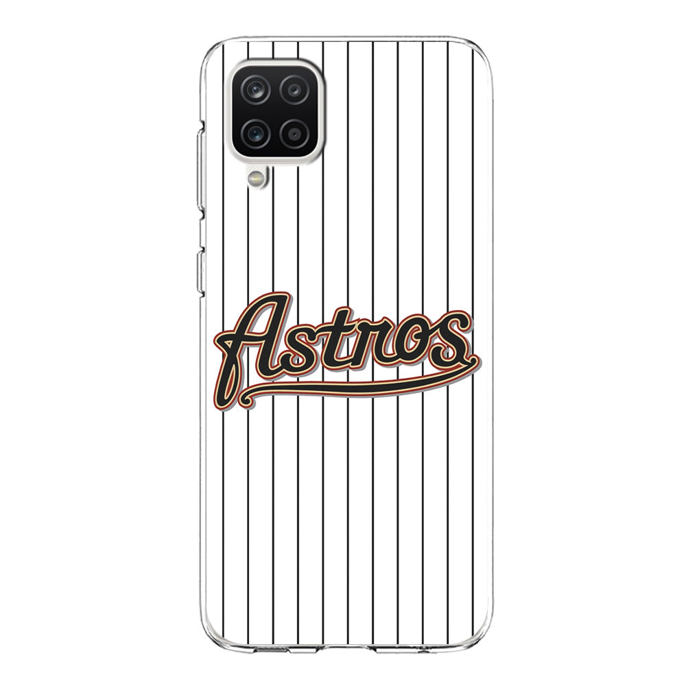 Baseball Houston Astros MLB 002 Samsung Galaxy A12 Case-Phone Case-Clear Soft Case-Altracase