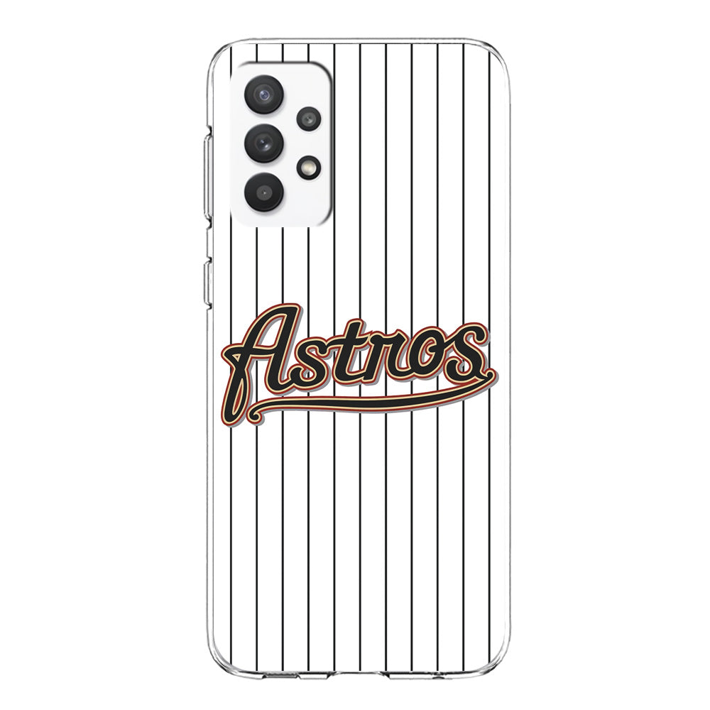 Baseball Houston Astros MLB 002 Samsung Galaxy A32 Case-Phone Case-Clear Soft Case-Altracase